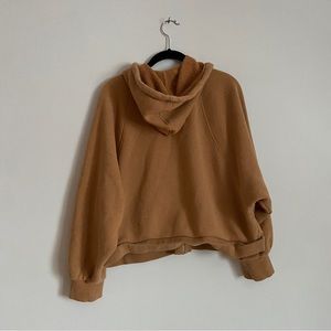 {madewell} cropped zip up hoodie